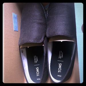 Women’s 9.5 TOMS Clemente Burlap Slip-On